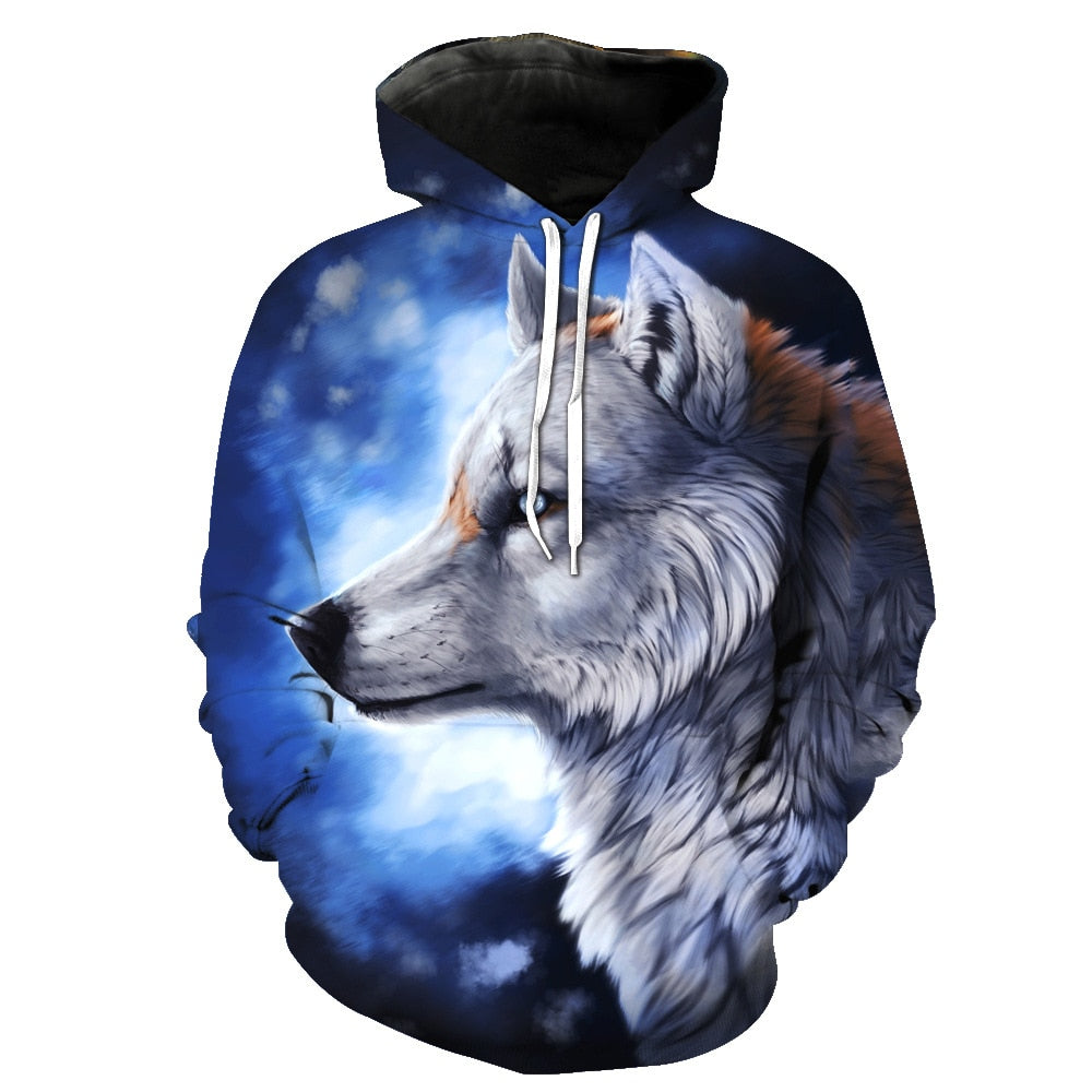 Pull 3D Loup Loup Faction