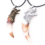 Pendentif Loup<br> Dent en Ivoire - Loup-Faction