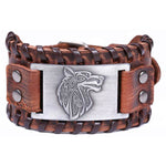 Bracelet Loup<br> Vintage (Cuir) - Loup-Faction