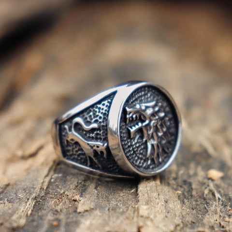 Bague Loup<br> Souverain Game of Thrones - Loup-Faction