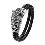 Bracelet Loup<br> Chinois (Cuir) - Loup-Faction
