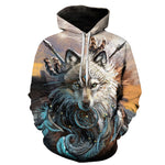 Pull Loup<br> Chef Indien - Loup-Faction