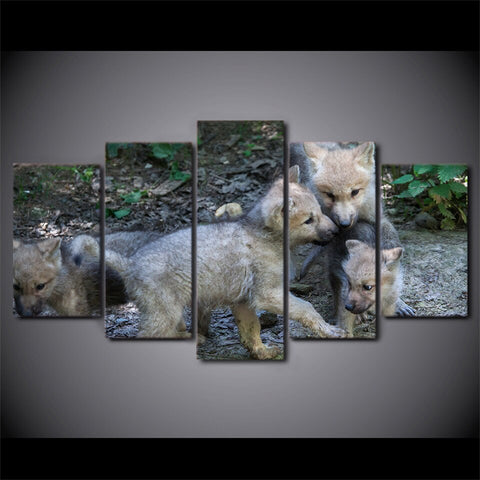 Tableau Loup<br> Louveteaux Sauvages - Loup-Faction