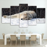 Tableau Loup<br> Loup Blanc - Loup-Faction