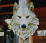 Sculpture Loup<br> Tête De Loup Blanc - Loup-Faction