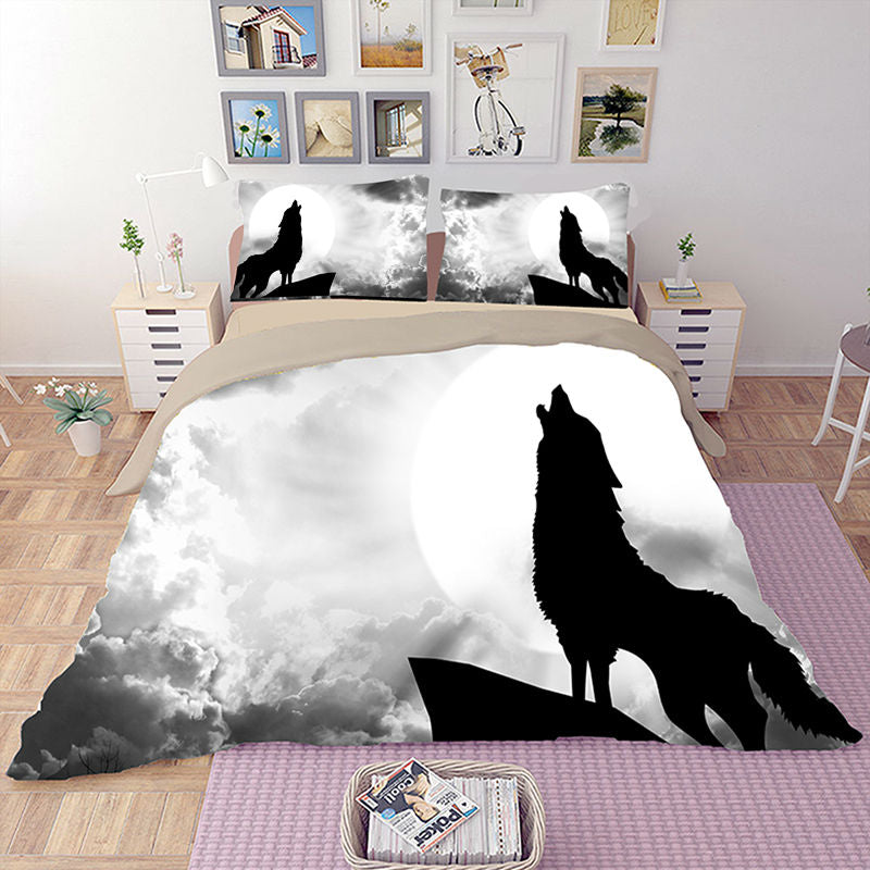 Housse de Couette 220x240cm Soleil Et Lune Parure de lit Ado Garçon Housse de Couette 220x240cm Soleil Et Lune Parure de lit Ado Garçon