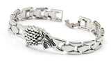 Bracelet Loup<br> Maison Stark (Acier) - Loup-Faction