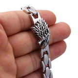 Bracelet Loup<br> Maison Stark (Acier) - Loup-Faction