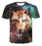T-Shirt Loup<br> Cosmique - Loup-Faction