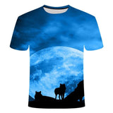 T-Shirt Loup<br> Grande Lune - Loup-Faction