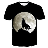 T-Shirt Loup<br> Pleine Lune - Loup-Faction