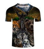 T-Shirt Loup<br> Les Amis Du Loup - Loup-Faction