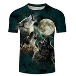 T-Shirt Loup<br> Trois Loups - Loup-Faction