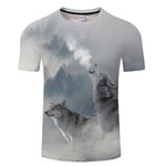 T-Shirt Loup<br> Homme Des Montagnes - Loup-Faction